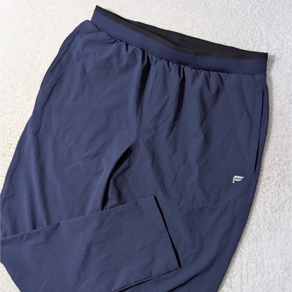Fabletics Activewear Pants Men Med Blue 30x27 Stretch‎ Zip pocket